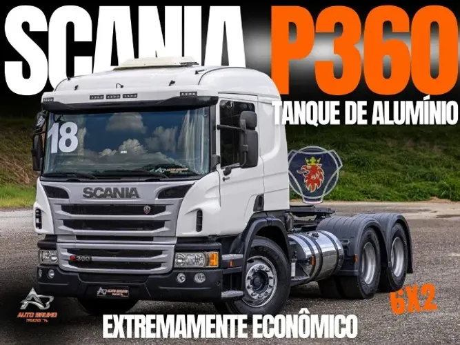 Scania P360 2018 - Suspensão de Bolsa + Tanque Alumínio + Extremamente Conservado