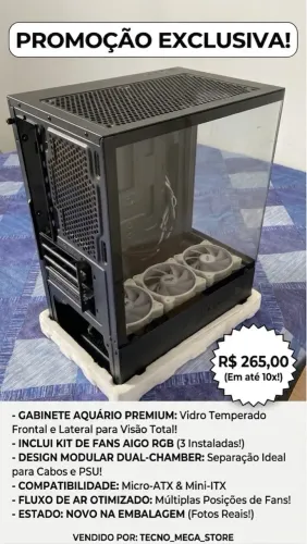 Gabinte ATX Aquario