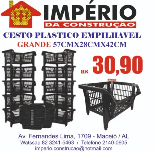 Cesto expositor empalhável Grande