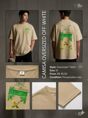 Camisa Oversized Off-White ? Usada