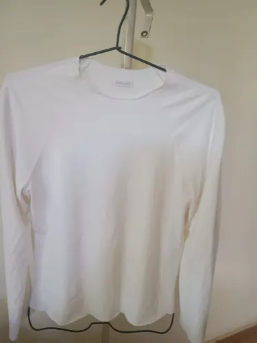 Camiseta Feminina Osklen Branca Mangas Compridas