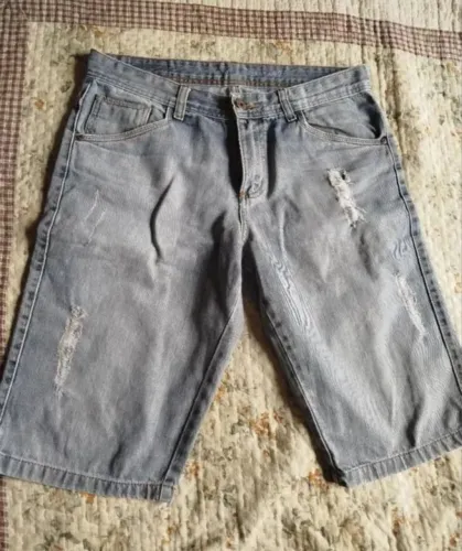 Bermuda jeans masculina 42