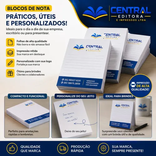 Blocos de anotações personalizados