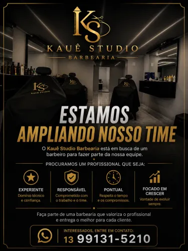 Vaga de barbeiro disponível