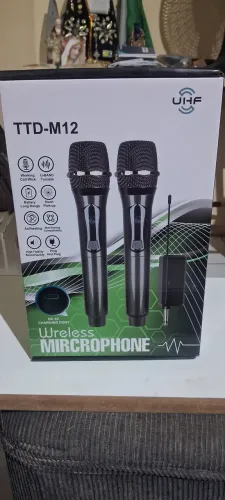 Vendo microfone sem fio só 155.reais