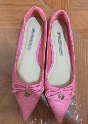 Sapatilha sapatinho de luxo rosa