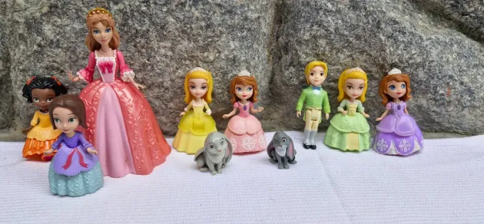 Bonecas e personagens da Princesa Sofia - 10 miniaturas