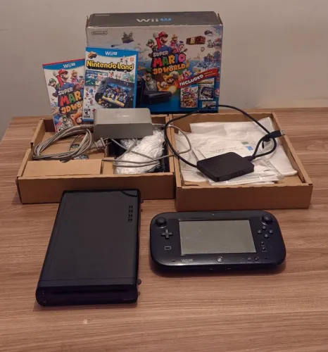 Nintendo Wii U 32gb Bundle Super Mario World + Nintendo Land + HD desbloqueado