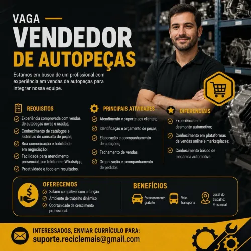 Vendedor Loja de auto peças