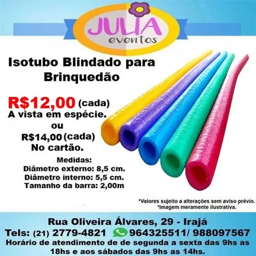 Isotubo Protectube Blindado para Kiddie Play Brinquedão 