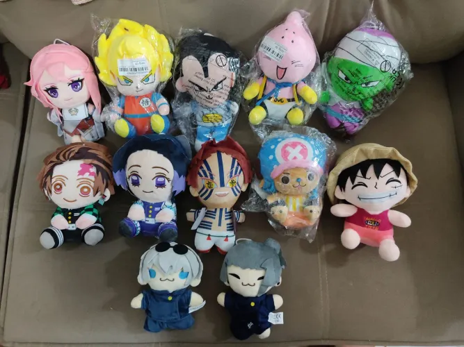 Pelúcias Animes preço por unidade