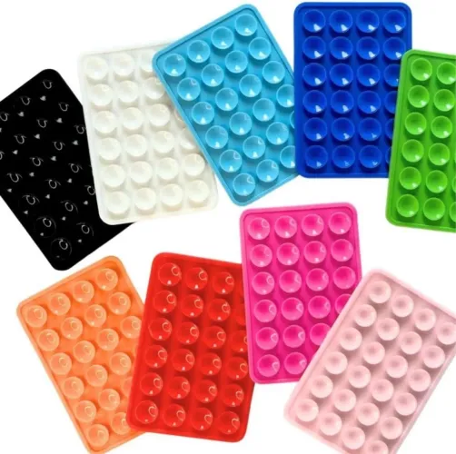 Suporte Capinha Celular Ventosa Silicone Adesivo Espelhos
