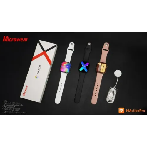 Lançamento 2025 Smartwatch Microwear w10 Pro séries 10 ( Preto, Prata e Rose Gold)