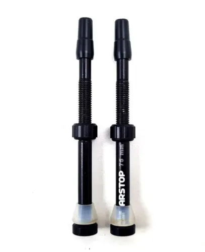 Par de Bico Válvulas Tubeless Arstop 75mm p/ Aro Speed Perfil Alto e Pneu Sem Câmara 8745