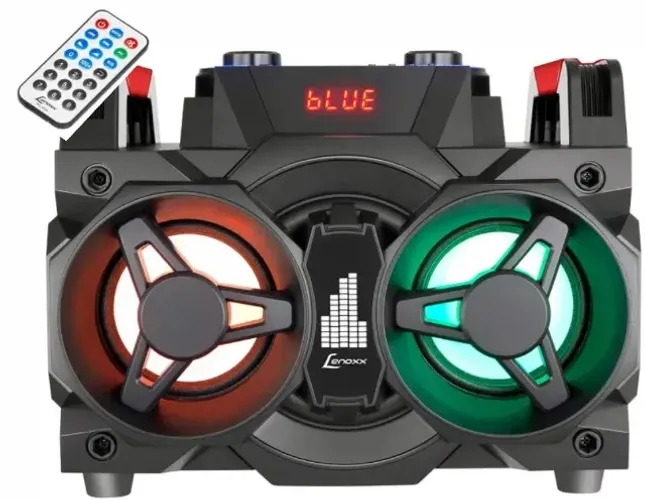 Mini System Lenoxx Bluetooth 150W Rádio FM Karaokê - USB MS 8600