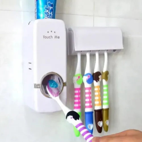 Dispenser Colgate com Suporte de Escova Fita Dupla Face