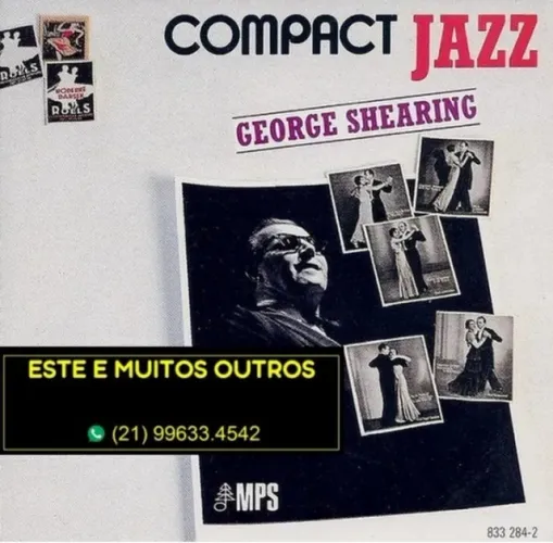 Oito CDs do pianista George Shearing