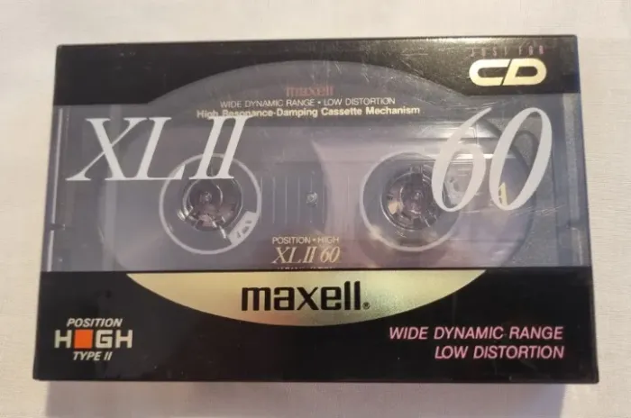 Fita Cassete Maxell XL II 60 - Lacrada - Made in Japan