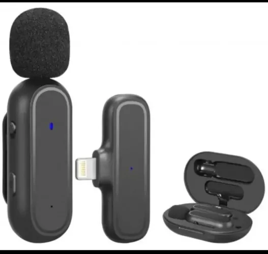 Microfone Lapela Sem Fio VICTORY VT-K60 Compativel Android Tipo-c,