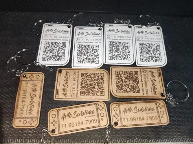 Chaveiro de MDF personalizado
