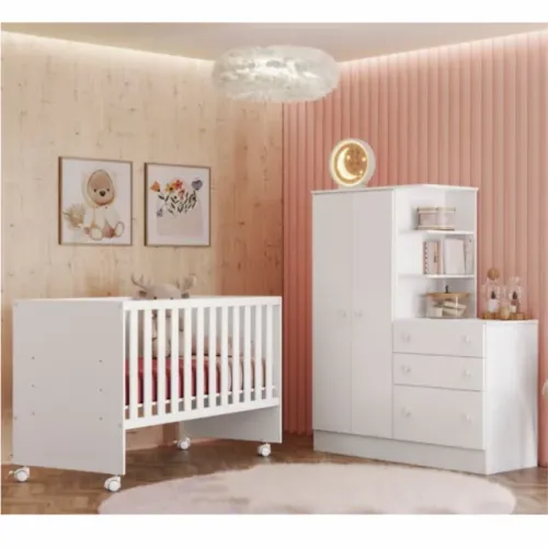 Quarto de Bebê Completo  Doce Sonho - Entrega e montagem grátis p/ Fortaleza