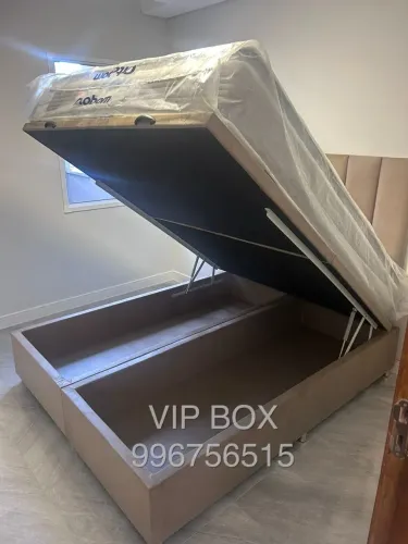 Cama box baú baú casal bipartida ((para sobrados / escadas estreitas)) 
