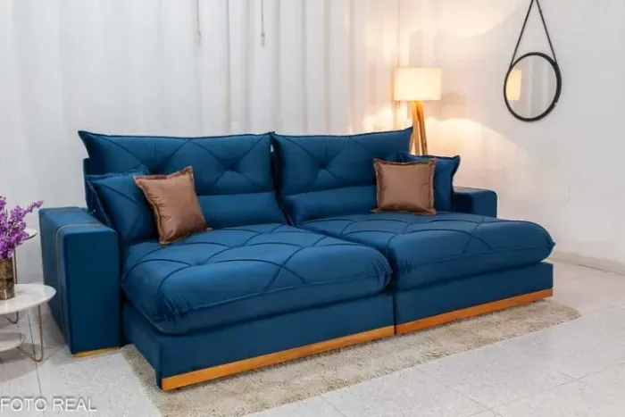 Sofá Retrátil e Reclinável Gran Bello 2.90m D33 Pronta entrega!!