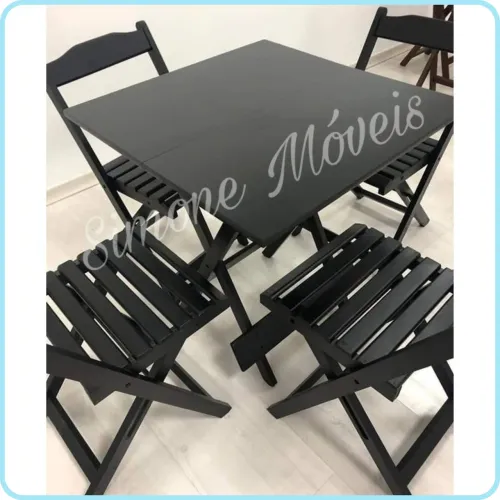 Mesa 70x70 com 4 cadeiras