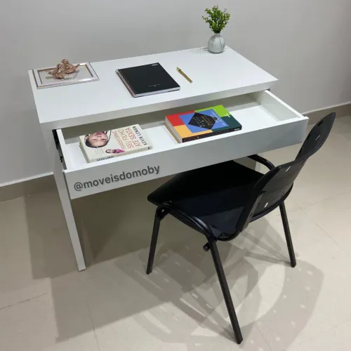 Mesa escrivaninha com gaveta mdf reforçado 30mm NOVA 