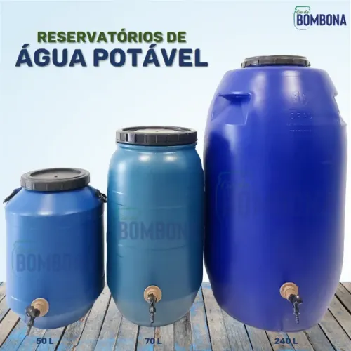 Bombona para Água Potável com Torneira Reservatório (Tonel/Tambor/Barril)
