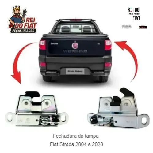 Fechadura da Tampa Fiat Strada 2004-2020