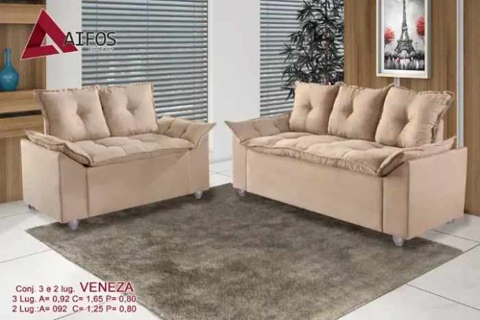 Sofá 2x3 lugares Lovete