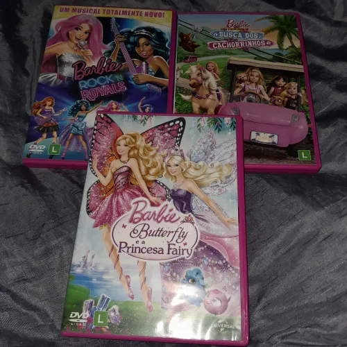 Kit 3 Dvds da barbie