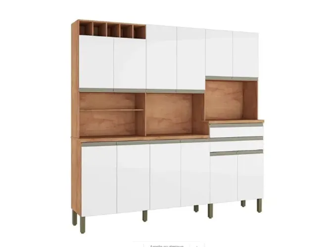 Kit Cozinha MDF 2,05 FRETE E MONTAGEM GRÁTIS