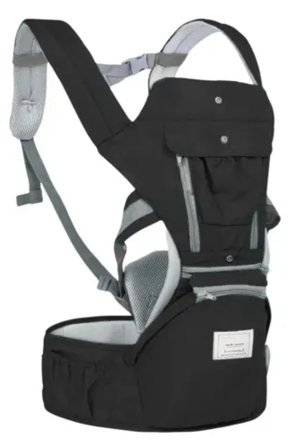 Canguru Bebê Seguro Ergonômico Com Apoio Na Cintura Carregador 12 Posições 3 Em 1 Aiebao P