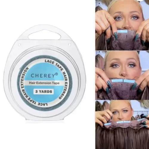 fita lace front dupla face para alongamento megahair e lace