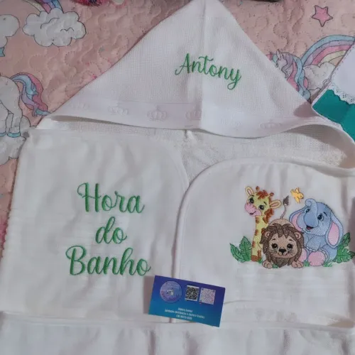Toalha de Banho  Com Capuz Personalizada 
