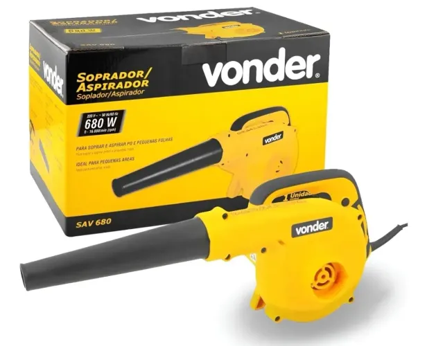 Soprador e Aspirador de Folhas 680W 220V com Saco Coletor VONDER-SAV-680