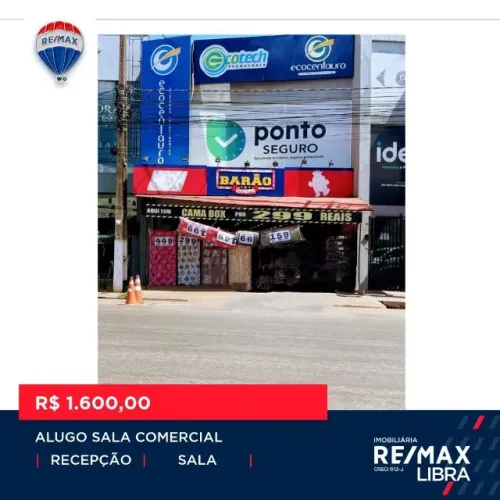 IMOBILIÁRIA LIBRA ALUGA SALA COMERCIAL