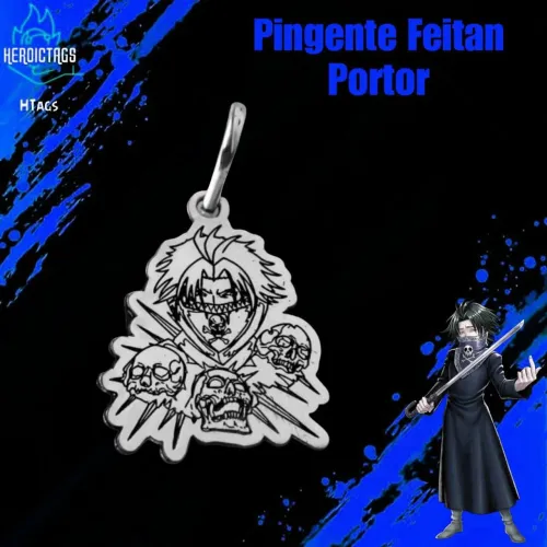 Pingente de Prata - Feitan (Hunter x Hunter)