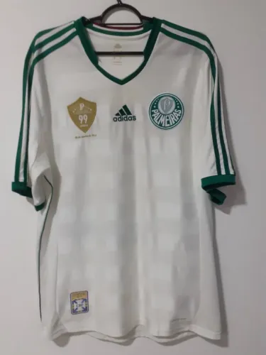 CAMISA PALMEIRAS 2013 - 99 ANOS - ADIDAS - BRANCA