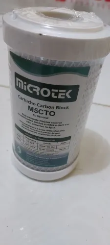 Filtro de Água Microtek Cartucho Carbon Block M5CTO