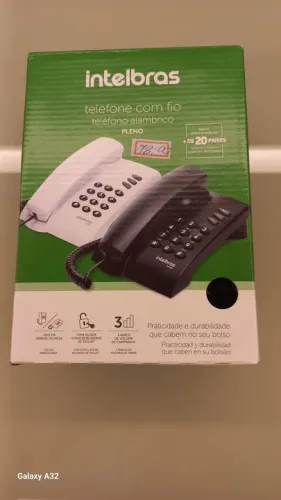 Telefone com fio Intelbras com nota - Novo