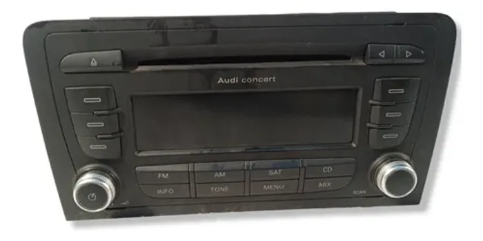 Radio Som Audi A3 Sportback 2007 2008  Preta