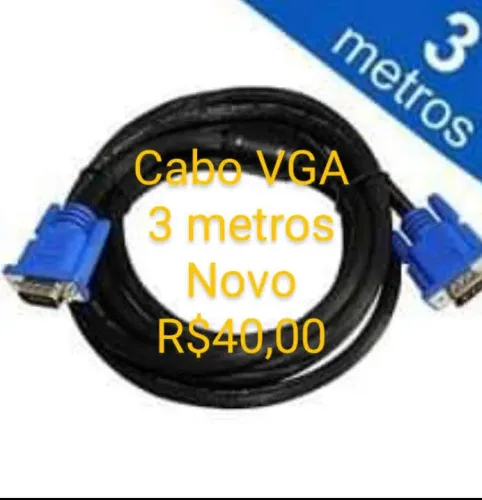 Cabo VGA 3 metros - Novo