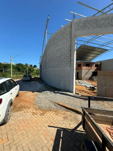 Muro construção fechamento de lote galpão 