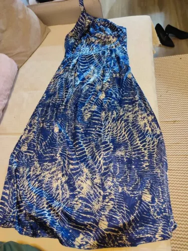 Vestido longo cetim