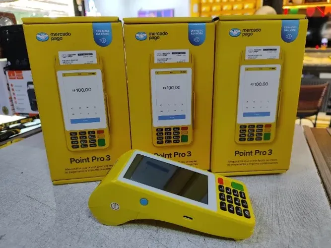 Maquina de Cartão Point Pro 3 - Wifi - 4G - Imprime Comprovante