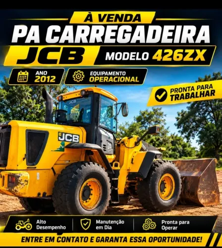 Pa Carregadeira de Pneus - Marca JCB - 426zx