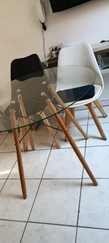 Mesa de vidro 60cm